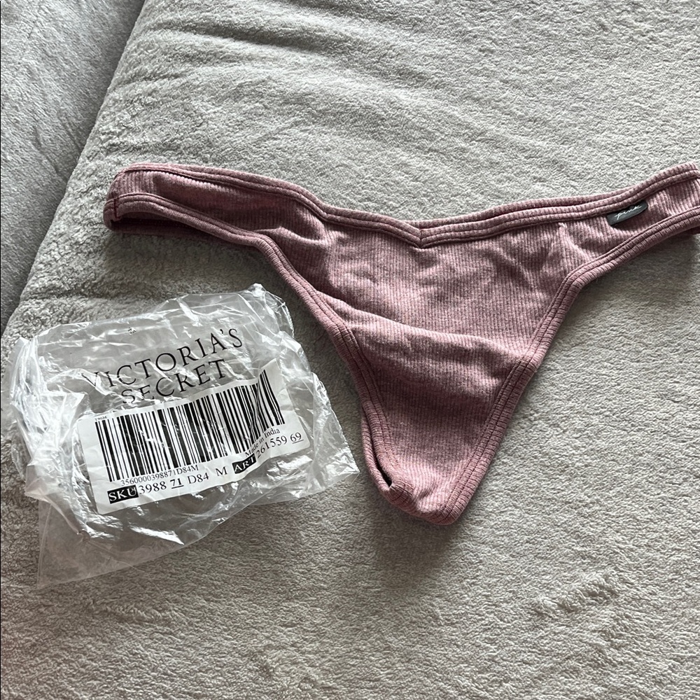 Victoria's Secret Mauve Ribbed Bikini Bottom